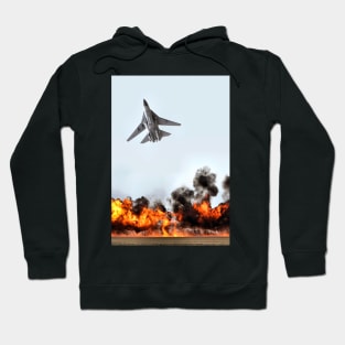 F111 with Fire, Adelaide Air Show Hoodie